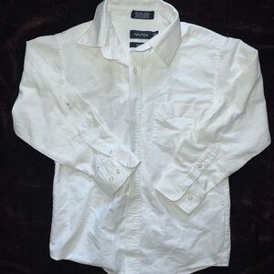 Nautica white Oxford button down size 10​